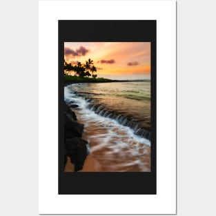 Sunrise Over Poipu, Hawaii Posters and Art